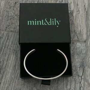 mint & lily Silver Cuff Bracelet